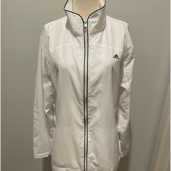 Adidas Lightweight Full Zip Jacket With Zip-Up Pockets - Picture 3 of 7